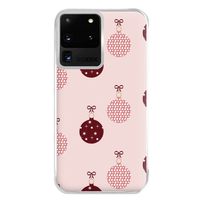 Christmas Bauble Pattern Phone Case for Galaxy S20 Ultra