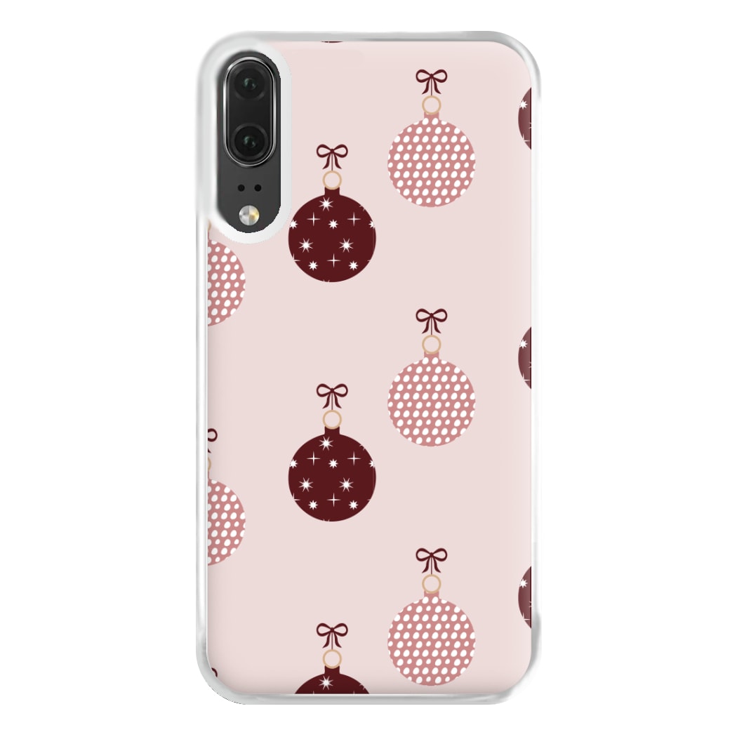 Christmas Bauble Pattern Phone Case for Huawei P20