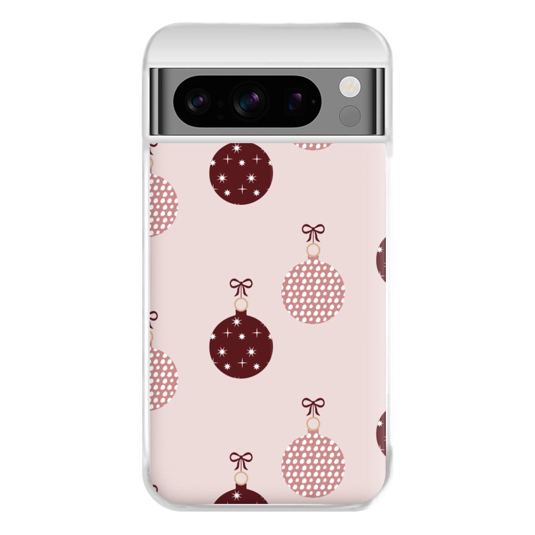 Christmas Bauble Pattern Phone Case for Google Pixel 8 Pro