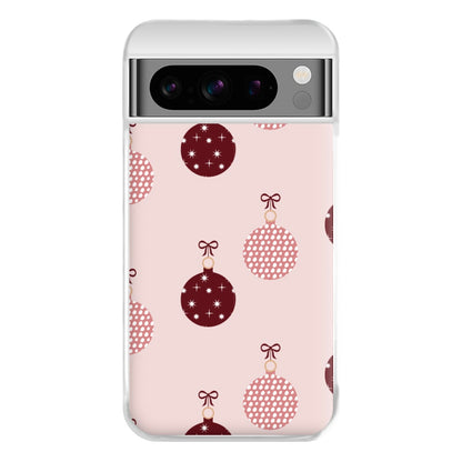 Christmas Bauble Pattern Phone Case for Google Pixel 8 Pro