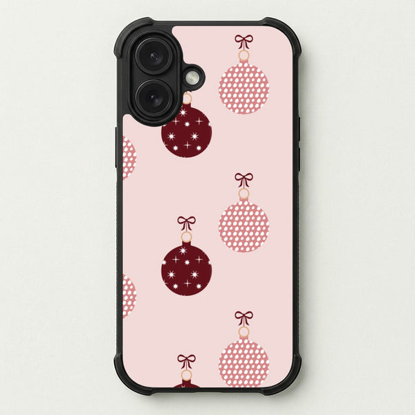 Christmas Bauble Pattern Phone Case — Bumper case