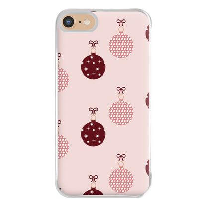 Christmas Bauble Pattern Phone Case for iPhone 6 / 7 / 8 / SE