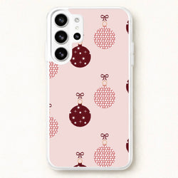 Christmas Bauble Pattern Phone Case for Galaxy S26 Ultra