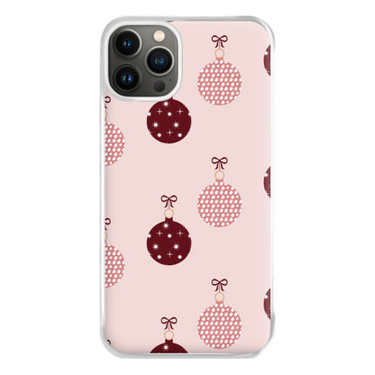 Christmas Bauble Pattern Phone Case for iPhone 13