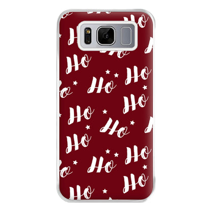 Ho Ho Ho Christmas Pattern Phone Case for Galaxy S8 Plus