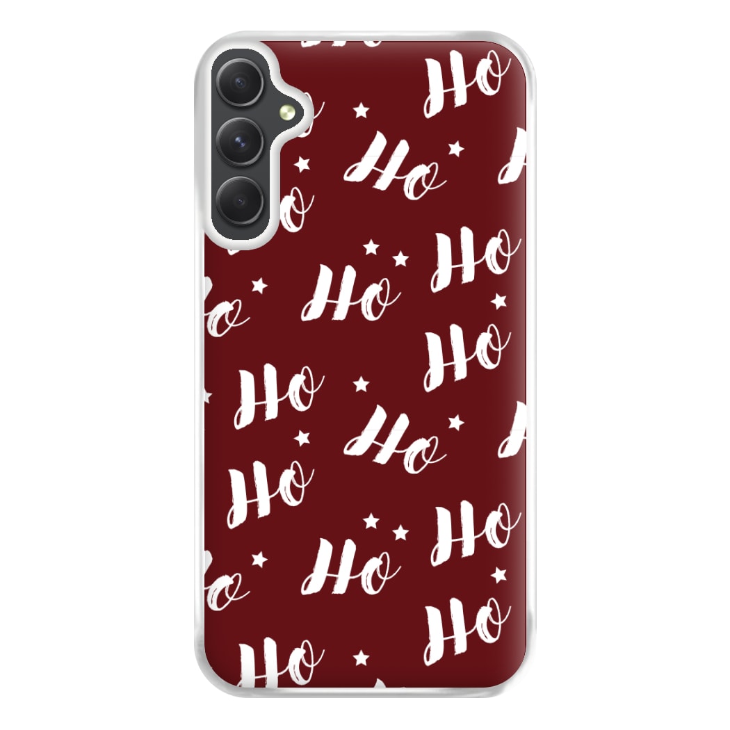 Ho Ho Ho Christmas Pattern Phone Case for Galaxy A14