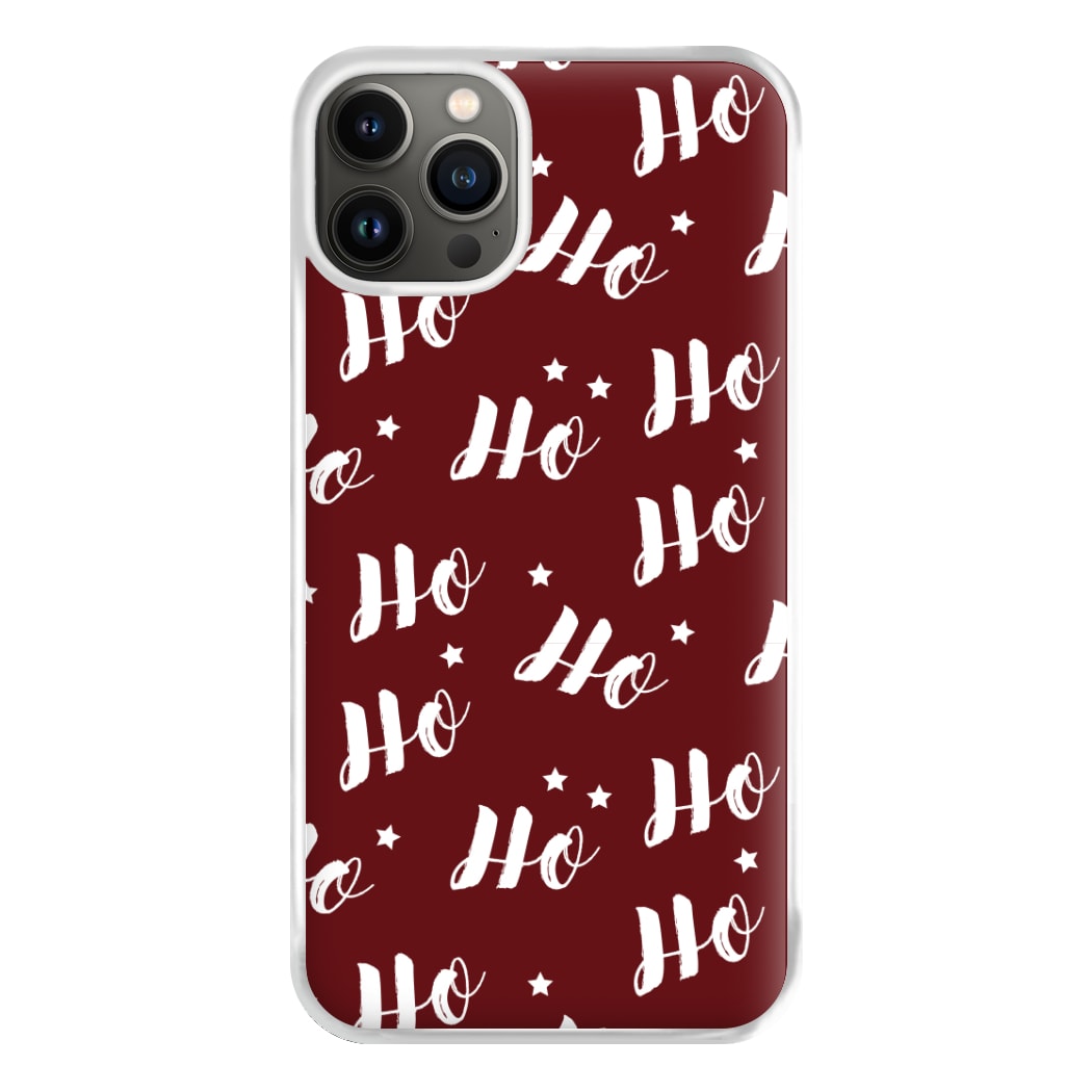 Ho Ho Ho Christmas Pattern Phone Case for iPhone 13