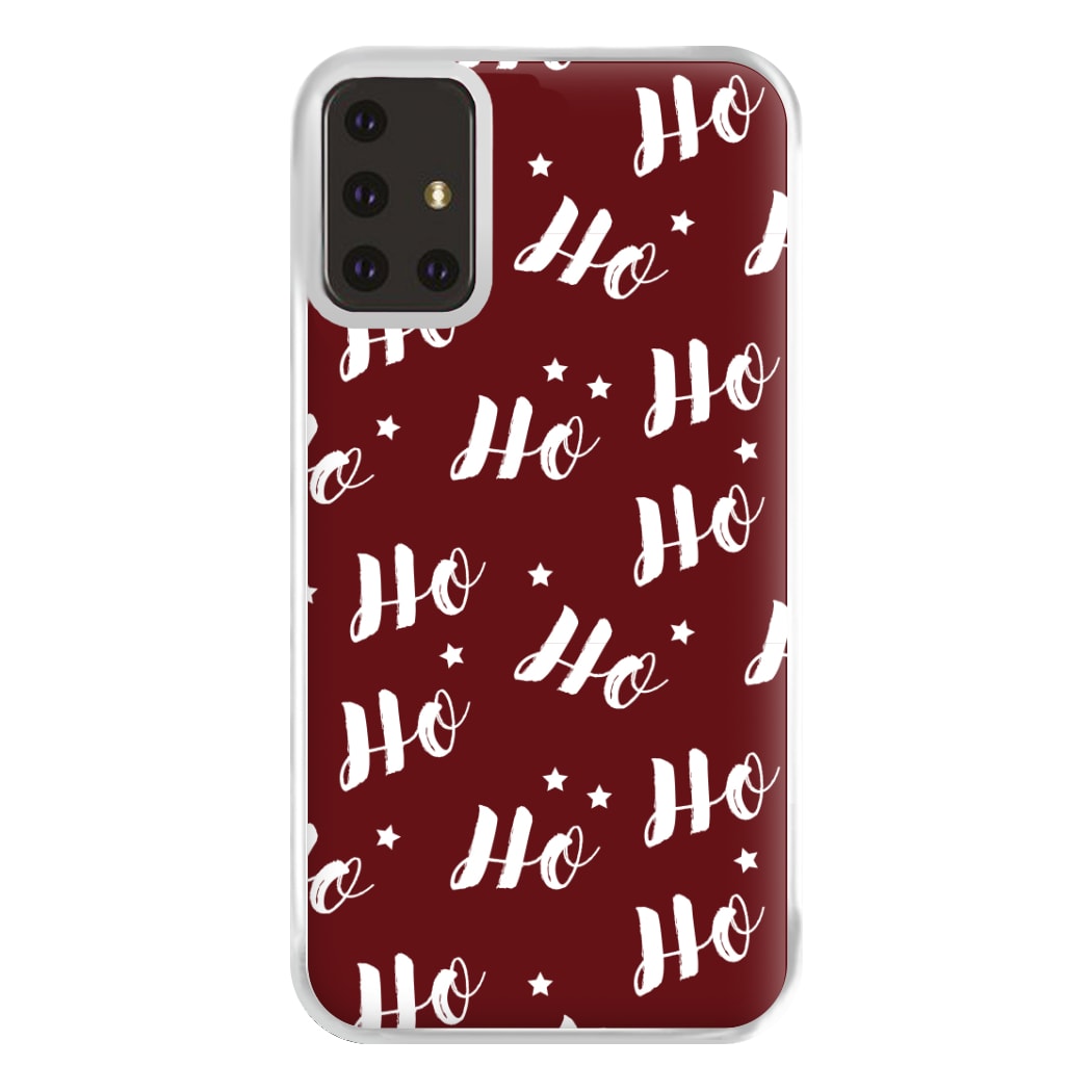 Ho Ho Ho Christmas Pattern Phone Case for Galaxy A71