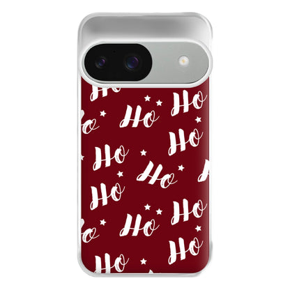 Ho Ho Ho Christmas Pattern Phone Case for Google Pixel 9 / 9 Pro