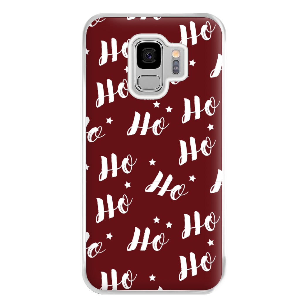 Ho Ho Ho Christmas Pattern Phone Case for Galaxy S9 Plus