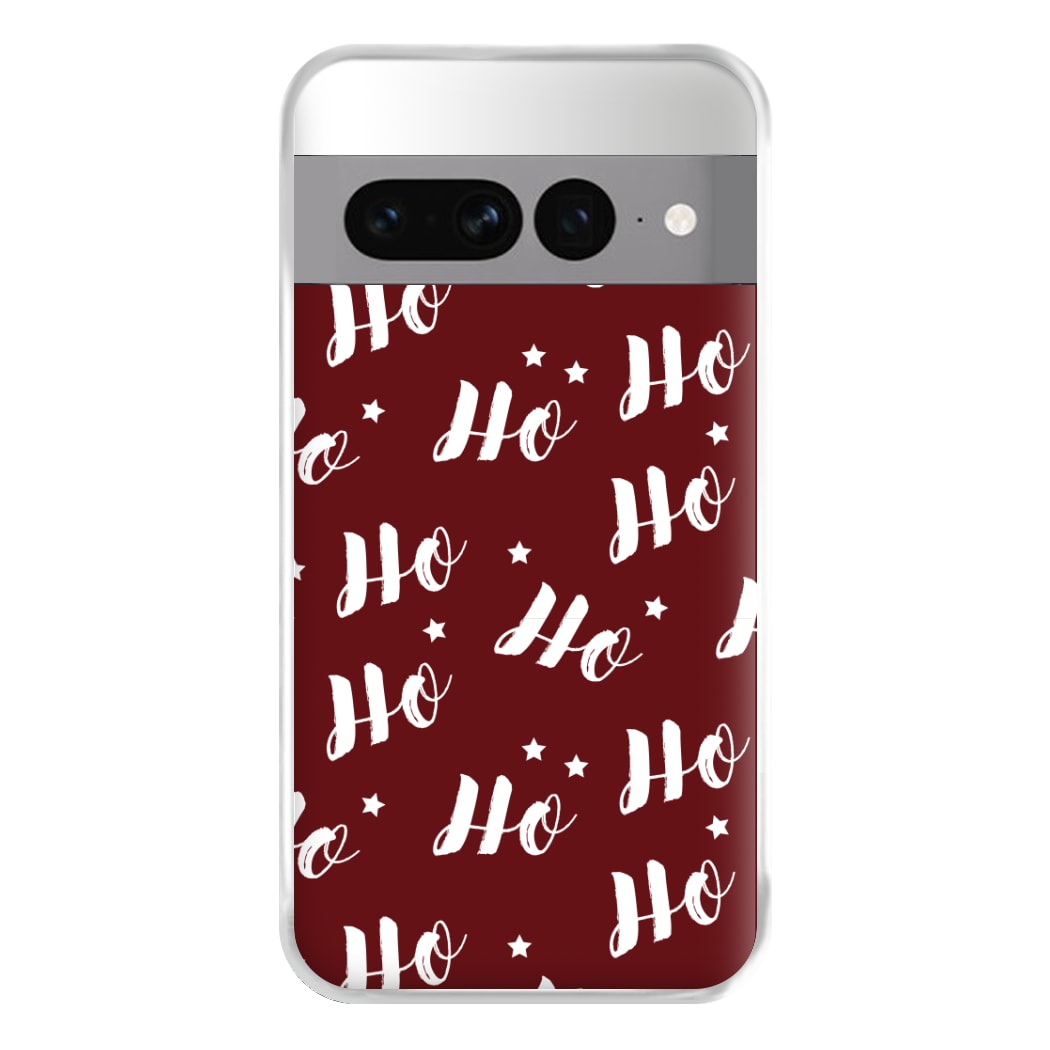 Ho Ho Ho Christmas Pattern Phone Case for Google Pixel 7 Pro