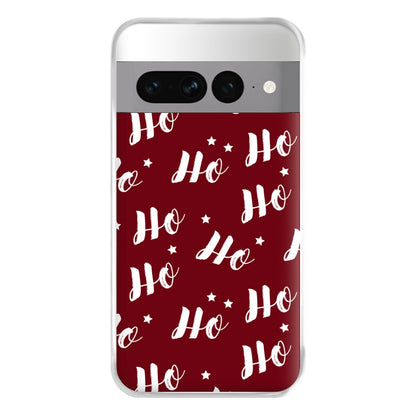 Ho Ho Ho Christmas Pattern Phone Case for Google Pixel 7 Pro