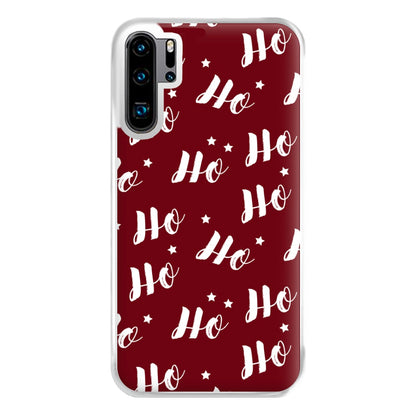 Ho Ho Ho Christmas Pattern Phone Case for Huawei P30 Pro