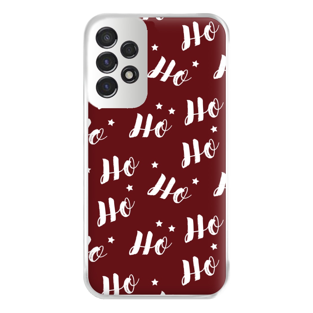 Ho Ho Ho Christmas Pattern Phone Case for Galaxy A53