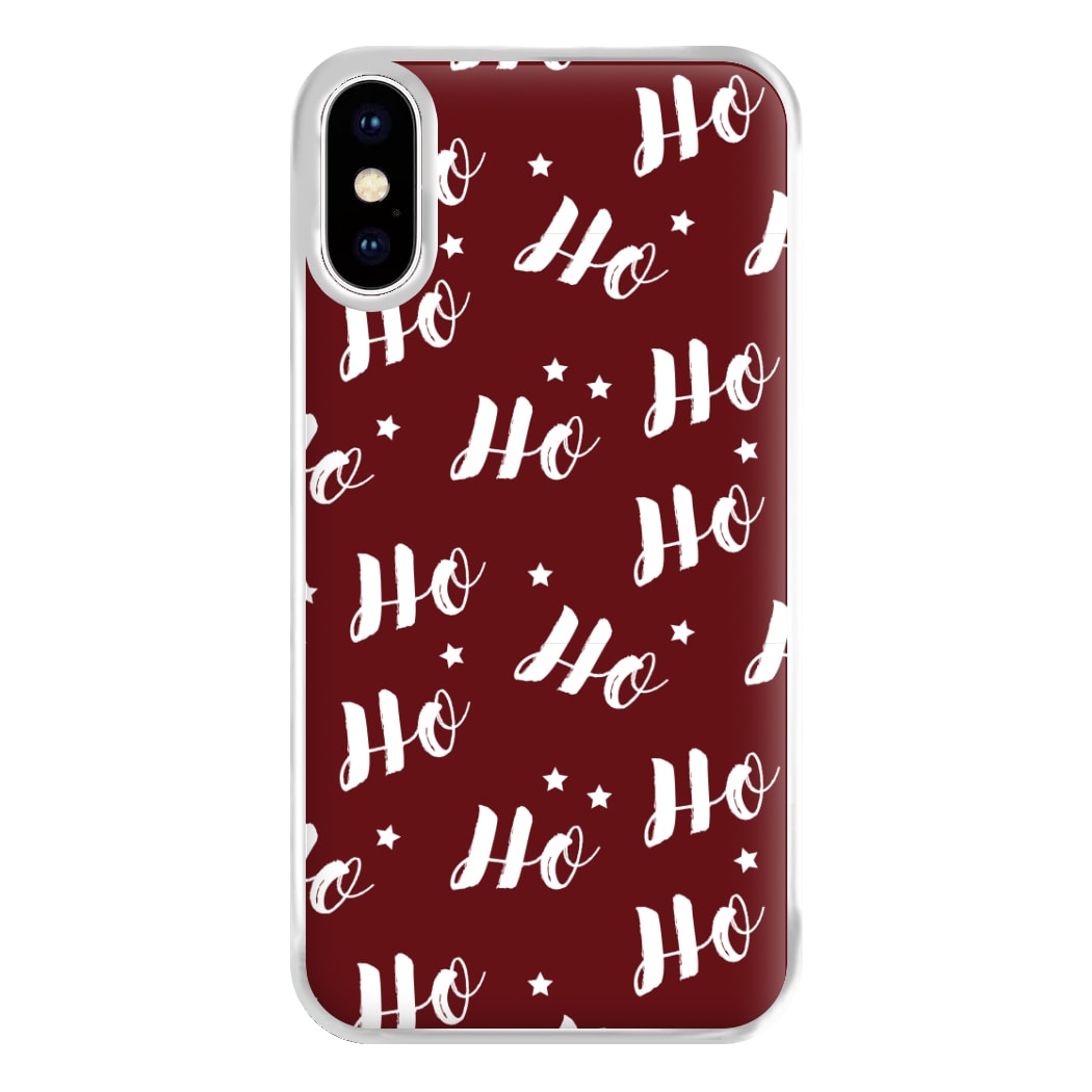 Ho Ho Ho Christmas Pattern Phone Case for iPhone XS Max