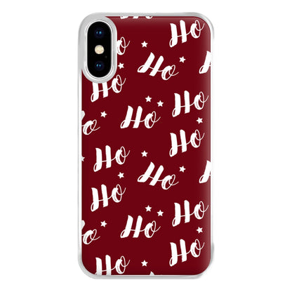 Ho Ho Ho Christmas Pattern Phone Case for iPhone XS Max