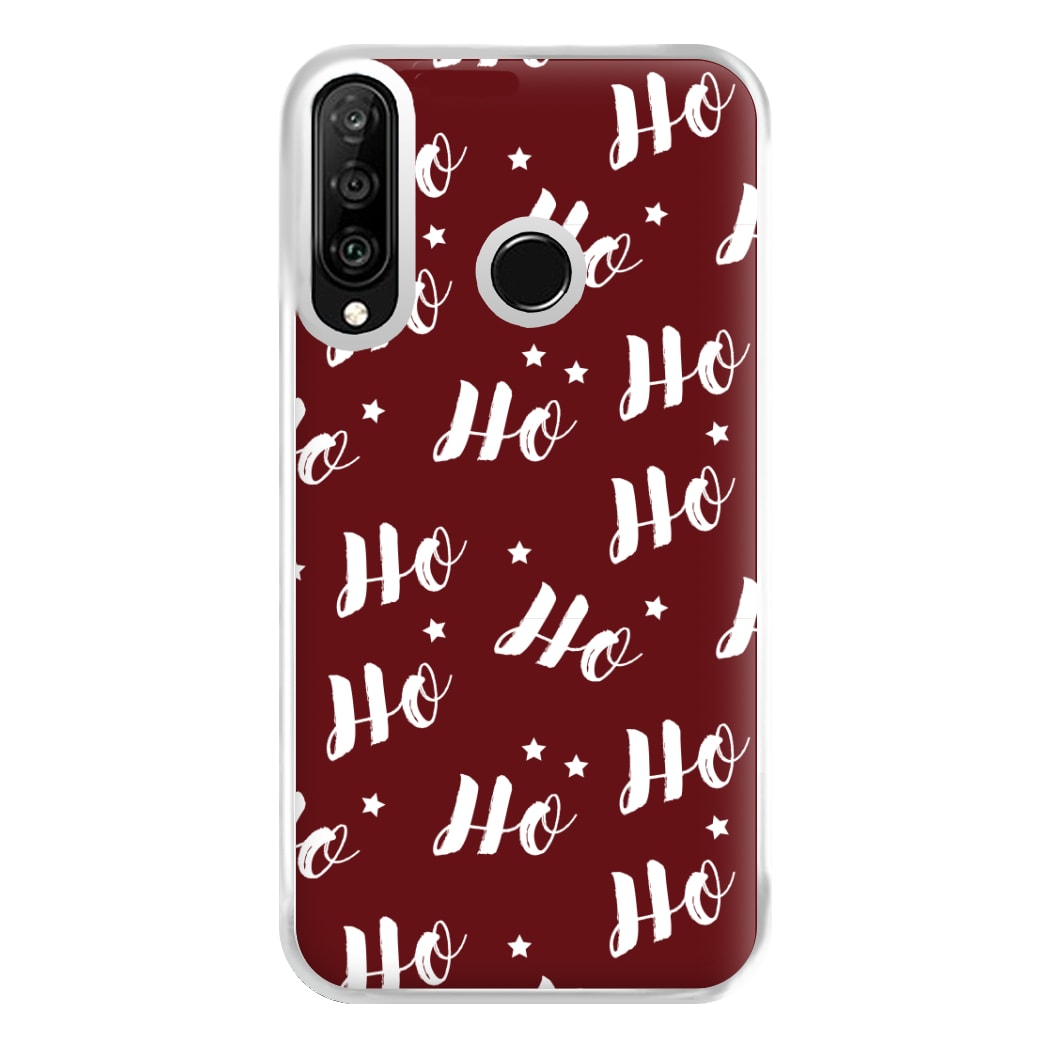 Ho Ho Ho Christmas Pattern Phone Case for Huawei P30 Lite