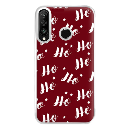 Ho Ho Ho Christmas Pattern Phone Case for Huawei P30 Lite