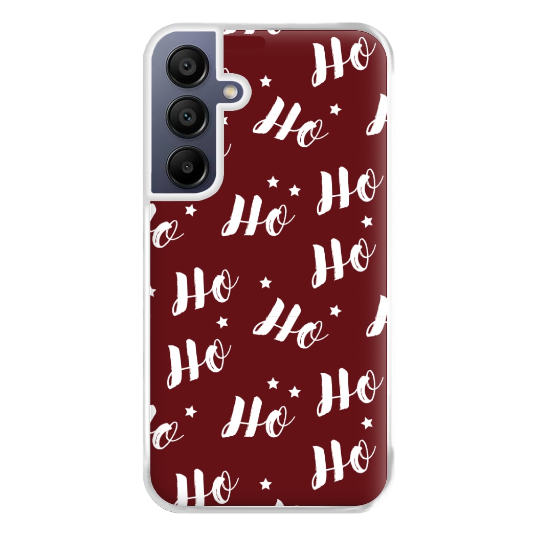 Ho Ho Ho Christmas Pattern Phone Case for Galaxy A16