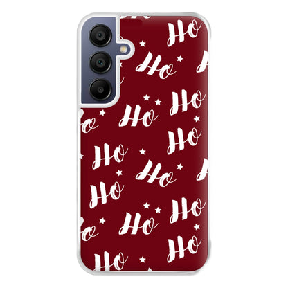 Ho Ho Ho Christmas Pattern Phone Case for Galaxy A16