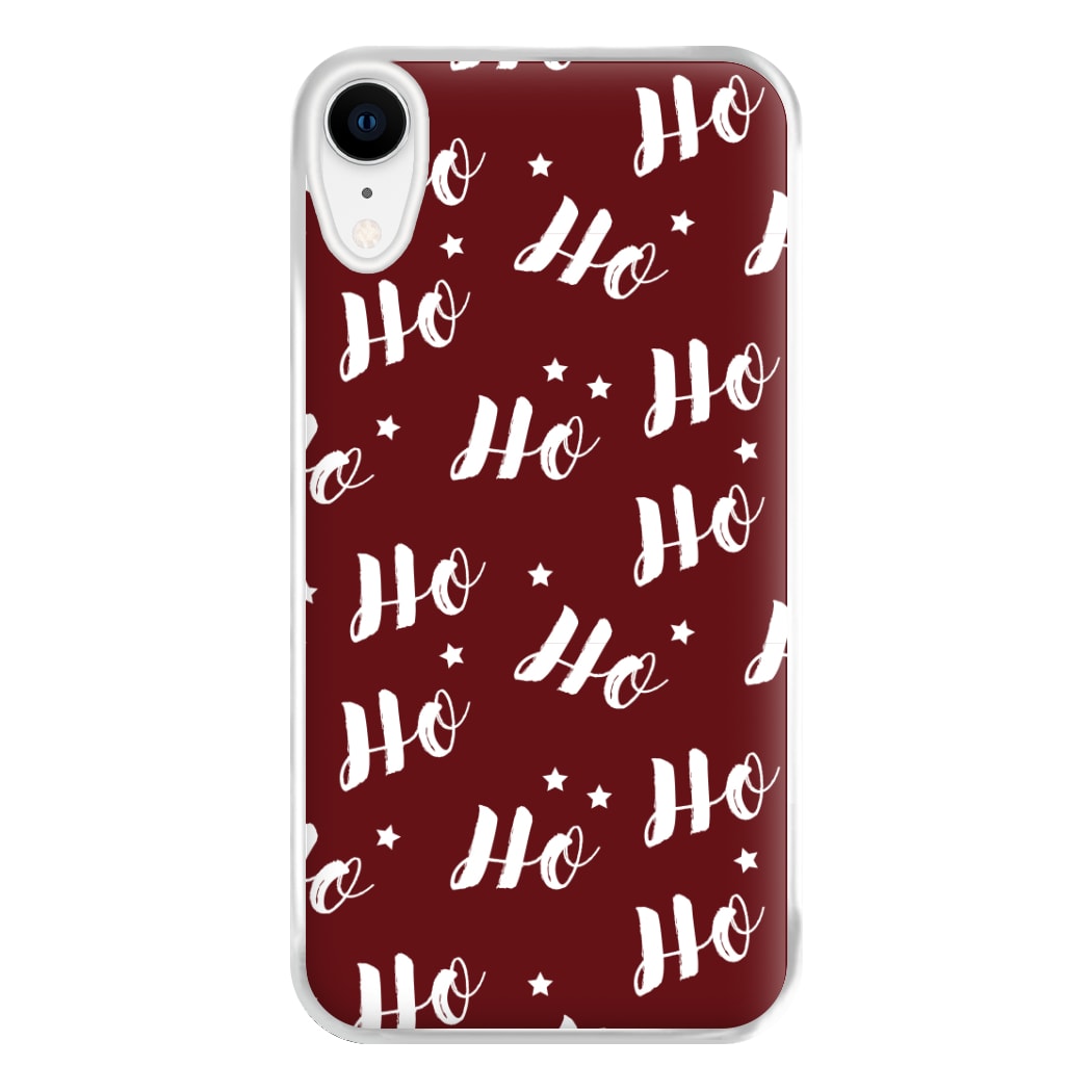 Ho Ho Ho Christmas Pattern Phone Case for iPhone XR