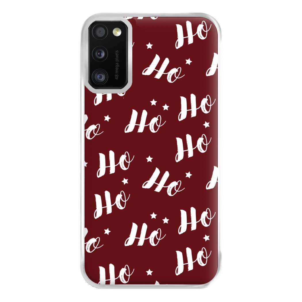 Ho Ho Ho Christmas Pattern Phone Case for Galaxy A41