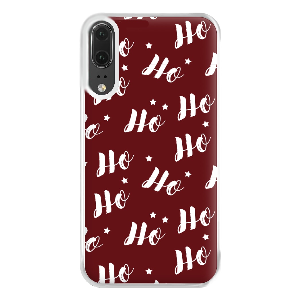 Ho Ho Ho Christmas Pattern Phone Case for Huawei P20