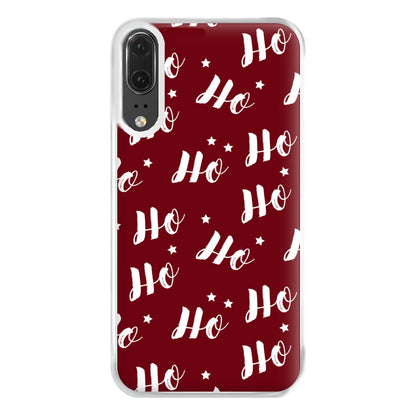 Ho Ho Ho Christmas Pattern Phone Case for Huawei P20