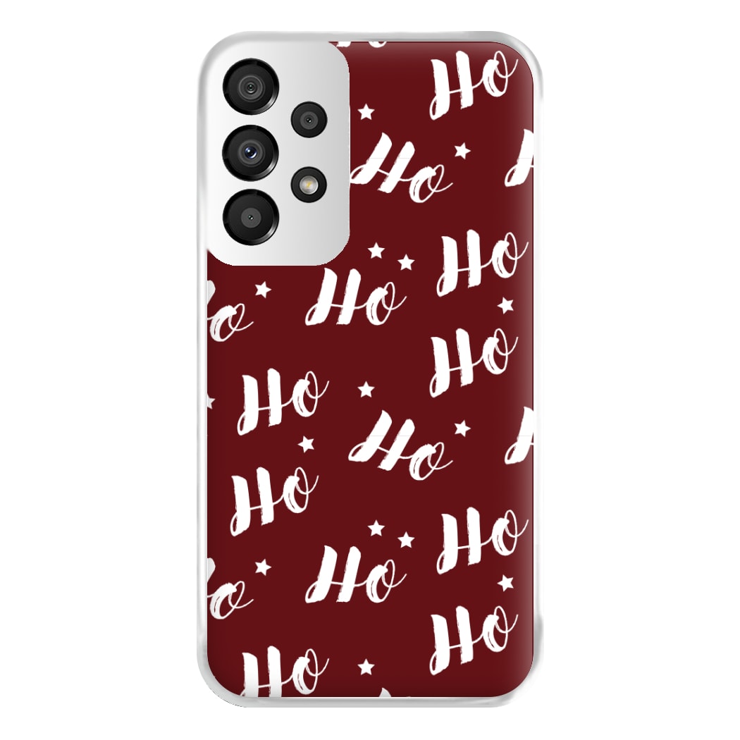 Ho Ho Ho Christmas Pattern Phone Case for Galaxy A33