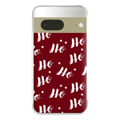 Ho Ho Ho Christmas Pattern Phone Case for Google Pixel 7a