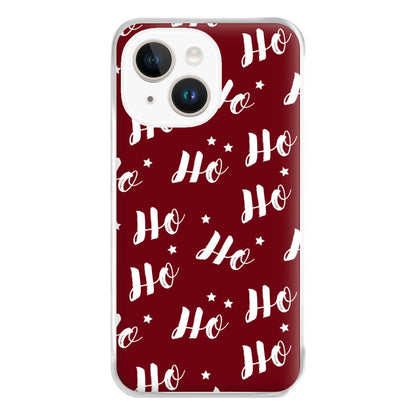 Ho Ho Ho Christmas Pattern Phone Case for iPhone 14 Plus