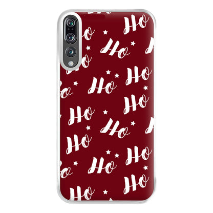 Ho Ho Ho Christmas Pattern Phone Case for Huawei P20 Pro