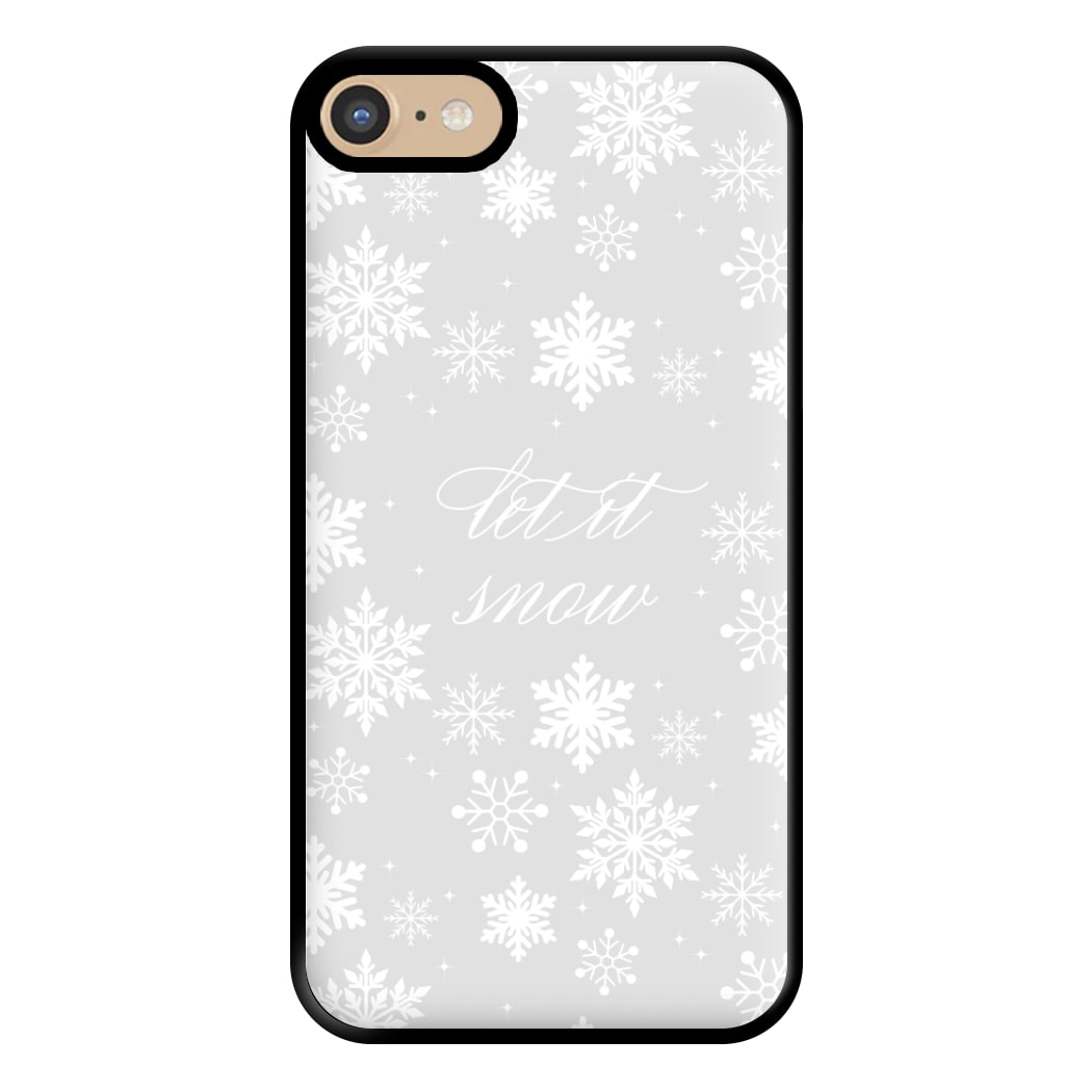 Let It Snow Christmas Pattern Phone Case for iPhone 6 / 7 / 8 / SE