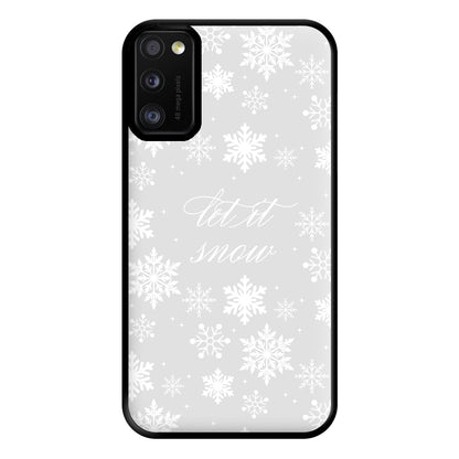 Let It Snow Christmas Pattern Phone Case for Galaxy A41