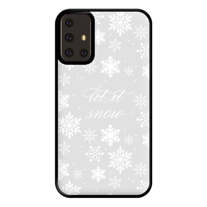 Let It Snow Christmas Pattern Phone Case for Galaxy A71