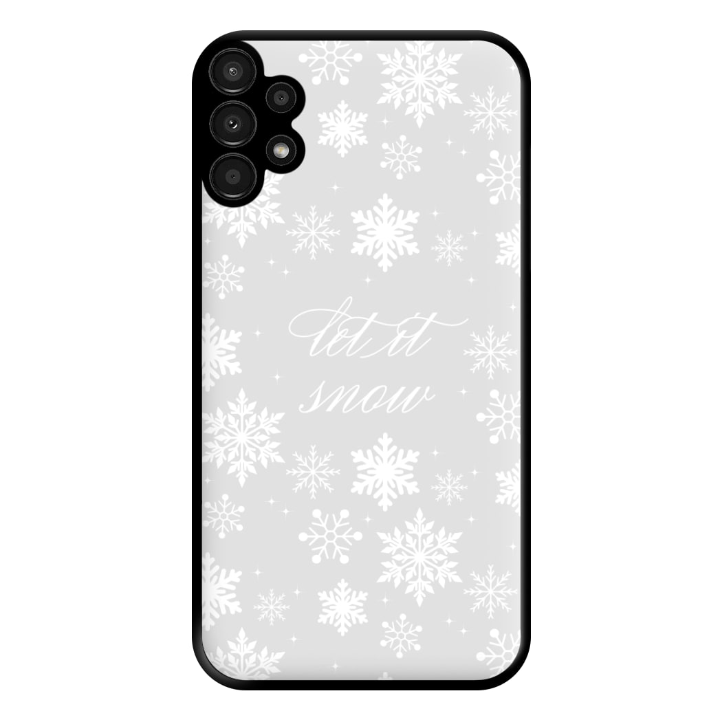 Let It Snow Christmas Pattern Phone Case for Galaxy A13