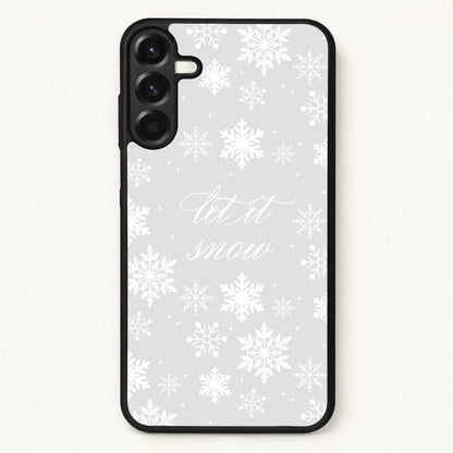 Let It Snow Christmas Pattern Phone Case for Galaxy A57