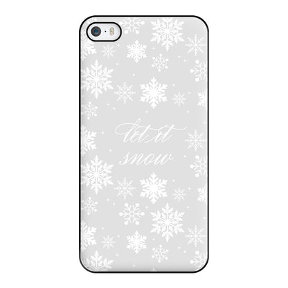 Let It Snow Christmas Pattern Phone Case for iPhone 5 / 5s / SE 2016