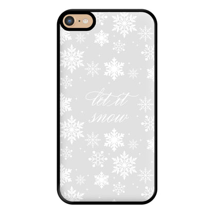 Let It Snow Christmas Pattern Phone Case for iPhone 6 Plus / 7 Plus / 8 Plus