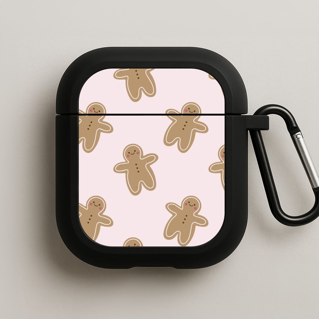 Gingerbread Men Christmas Pattern AirPods Case