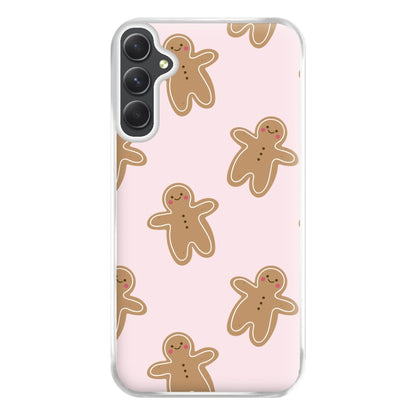 Gingerbread Men Christmas Pattern Phone Case for Galaxy A54