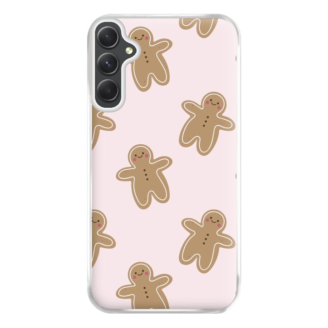 Gingerbread Men Christmas Pattern Phone Case for Galaxy A14