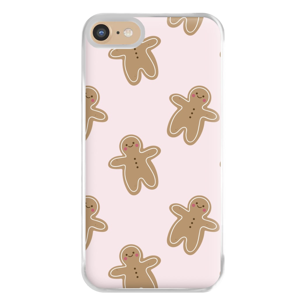 Gingerbread Men Christmas Pattern Phone Case for iPhone 6 / 7 / 8 / SE