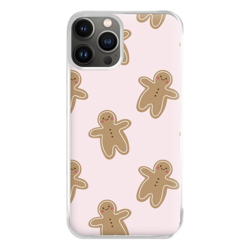 Gingerbread Men Christmas Pattern Phone Case for iPhone 13 Pro Max