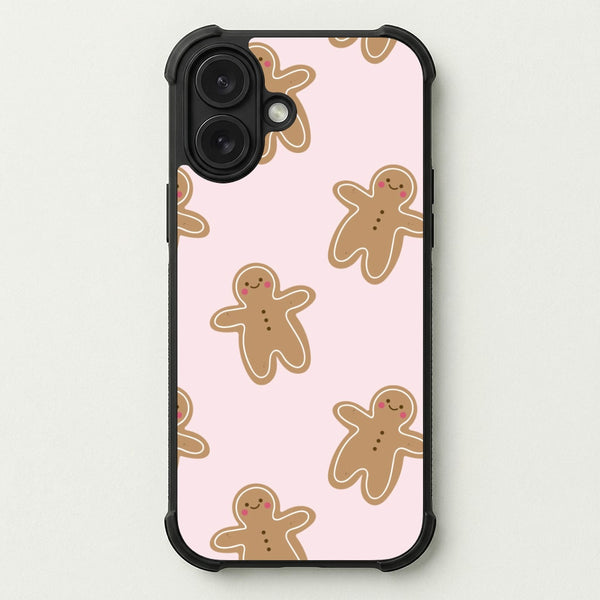 Gingerbread Men Christmas Pattern Phone Case — Bumper case