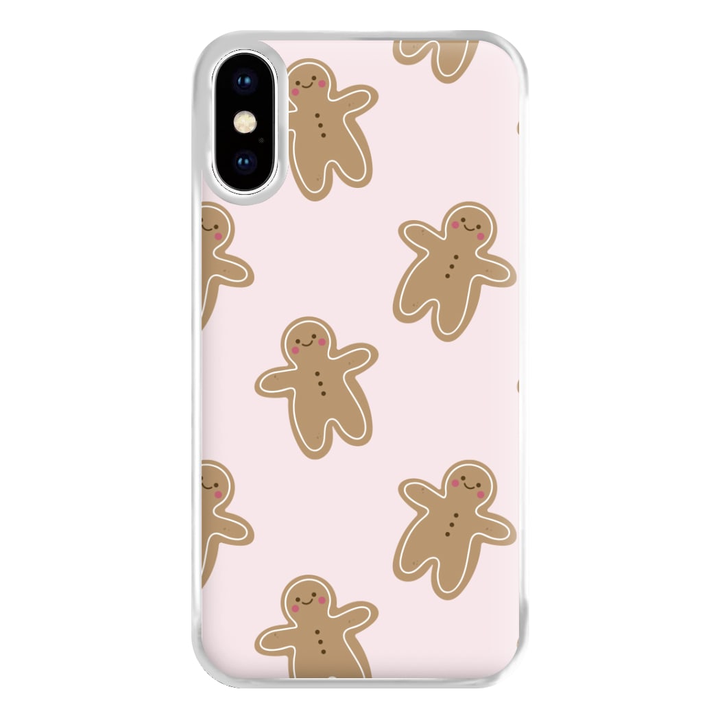 Gingerbread Men Christmas Pattern Phone Case for iPhone XS Max