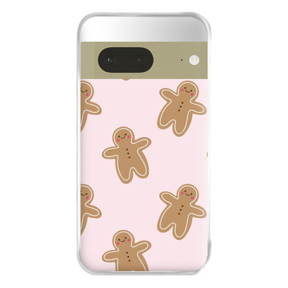 Gingerbread Men Christmas Pattern Phone Case for Google Pixel 7a