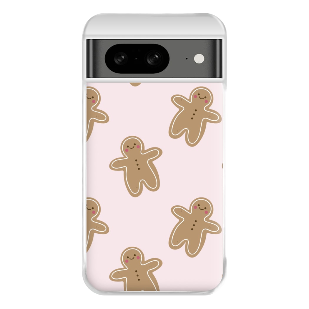 Gingerbread Men Christmas Pattern Phone Case for Google Pixel 8