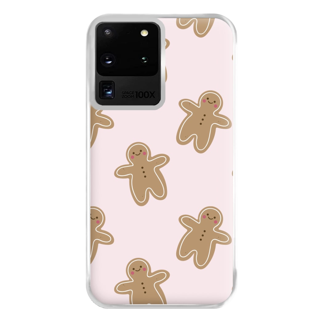 Gingerbread Men Christmas Pattern Phone Case for Galaxy S20 Ultra