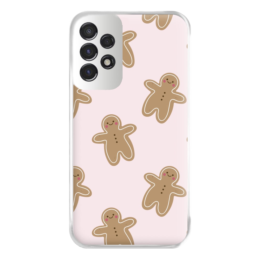 Gingerbread Men Christmas Pattern Phone Case for Galaxy A53